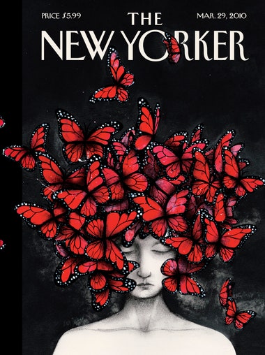 The cover of the New Yorker magazine issue in which Gail Helmer was featured.